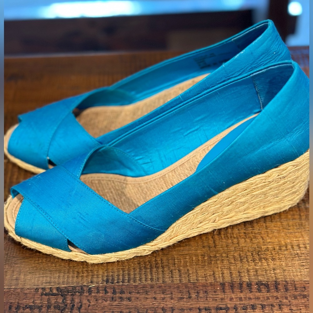 NEW Ralph Lauren Espadrille Wedge